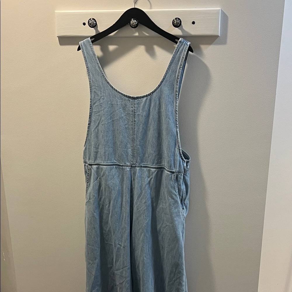 Marine Layer Layla Wide Leg Denim Jumpsuit